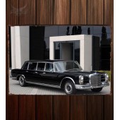 Металлическая табличка Mercedes-Benz 600 6-door Pullman Limousine (W100)